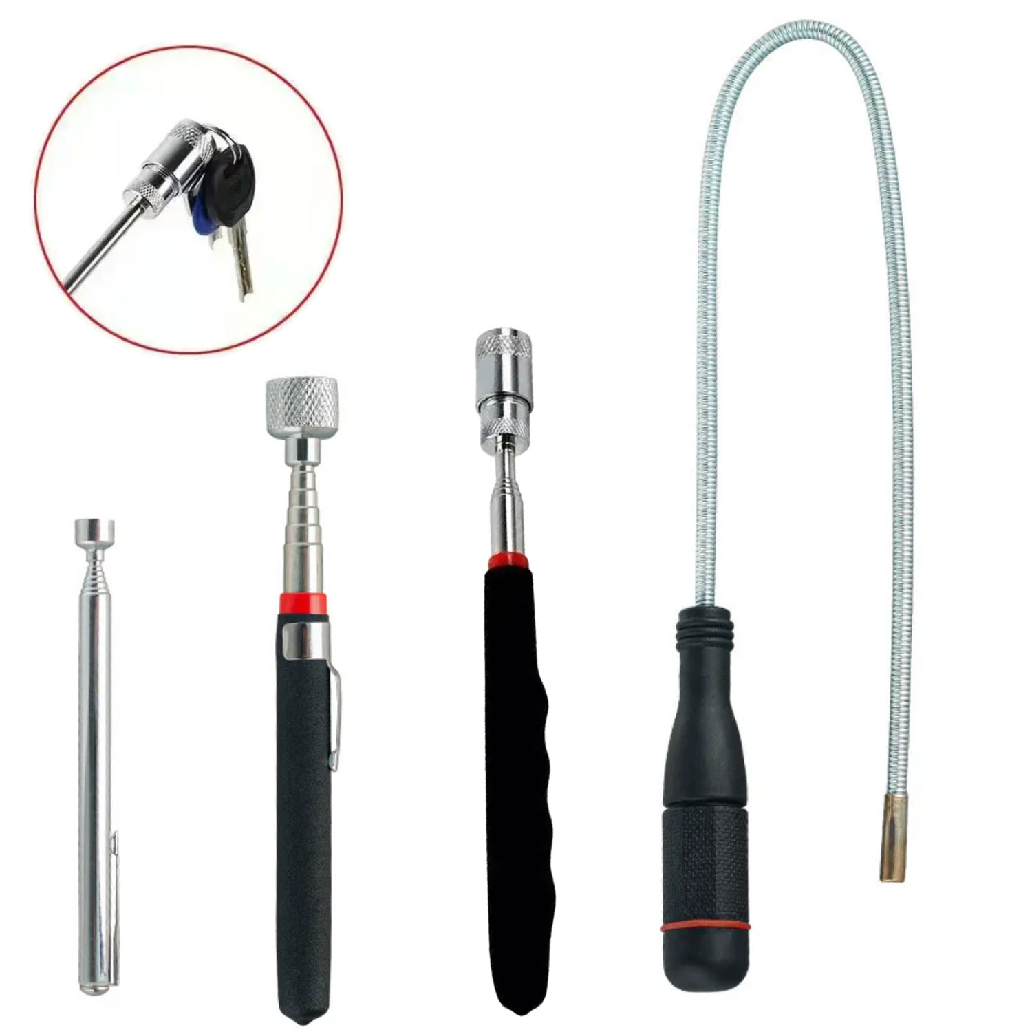 Fishing Rod Travel - Verstelbare oppakstaaf, mini draagbare magnetische oppaktool