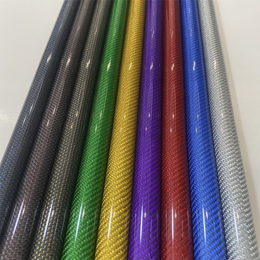 Fishing Rod Carbon Fiber - Koolstofvezel buis, kleur 3K Twill Gloss,