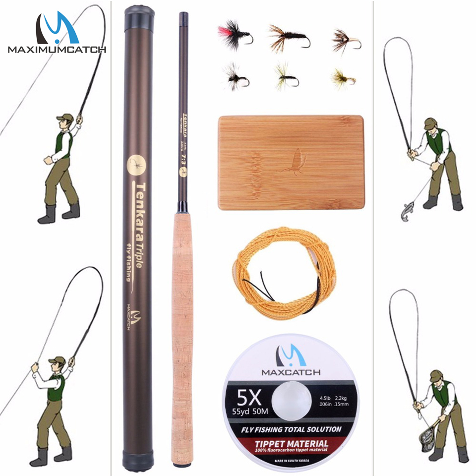 Fishing Rod Fly - Maximumcatch 9-13FT V-Tenkara Staaf Outfit IM10/36T