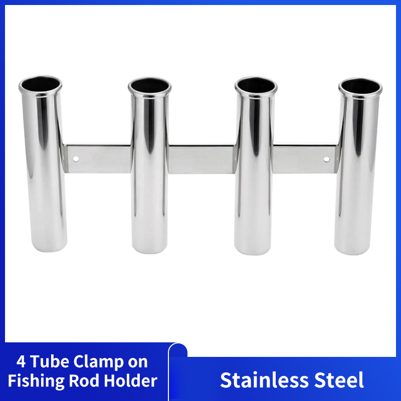 Fishing Rod Holder - Roestvrij staal 4 buizen hengelhouders Boot
