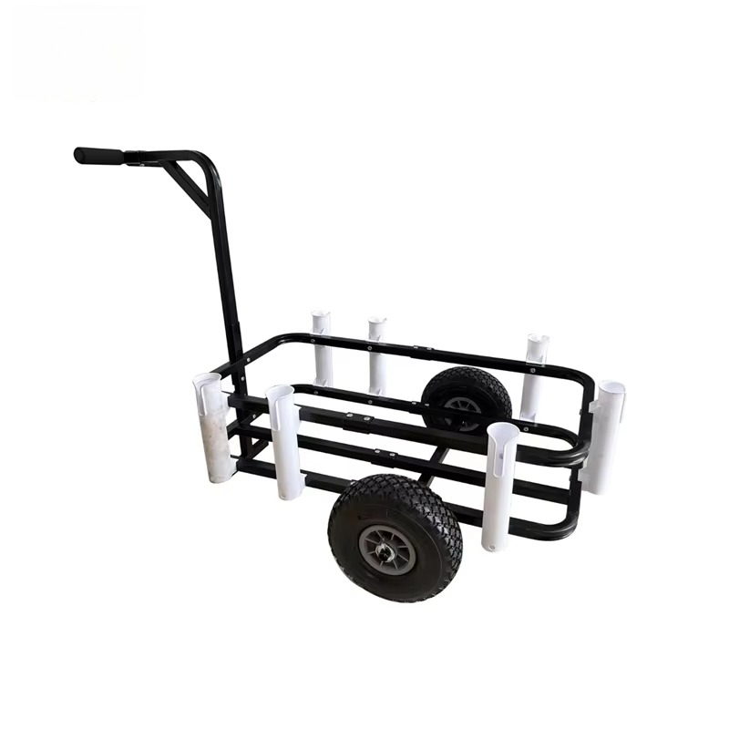 Fishing Rod Holder - Inklapbare strandwagen, viskar met hengelhouders, heavy-duty