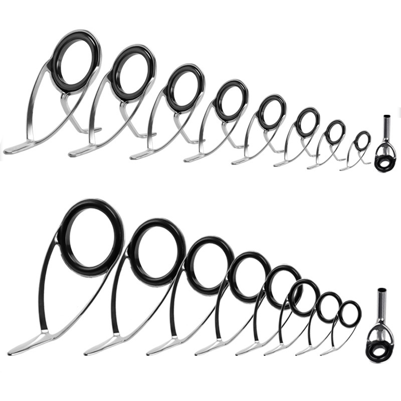 Fishing Rod Spinning - 9 Stuks Hengel Geleiders Ring Reparatieset