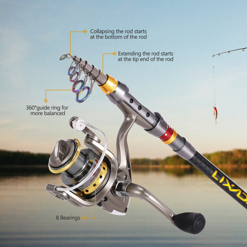 Lixada Telescopische Hengel En - Fishing Rod Telescopic recensie en prijs