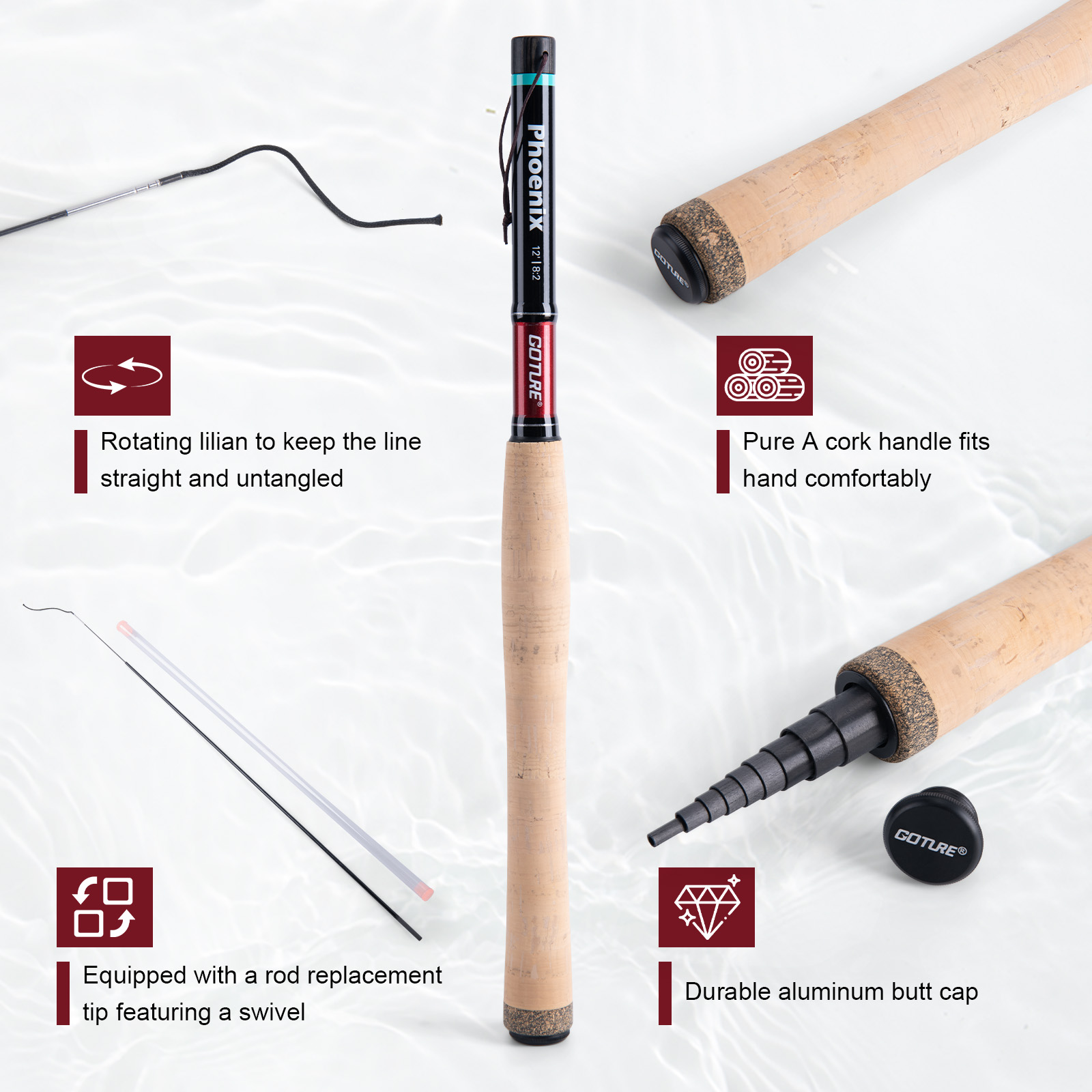 Goture Hengel Combo Vliegvisse - Fishing Rod Fly recensie en prijs