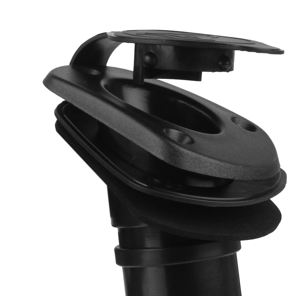 Zwarte nylon boot hengelsteune - Fishing Rod Boat recensie en prijs