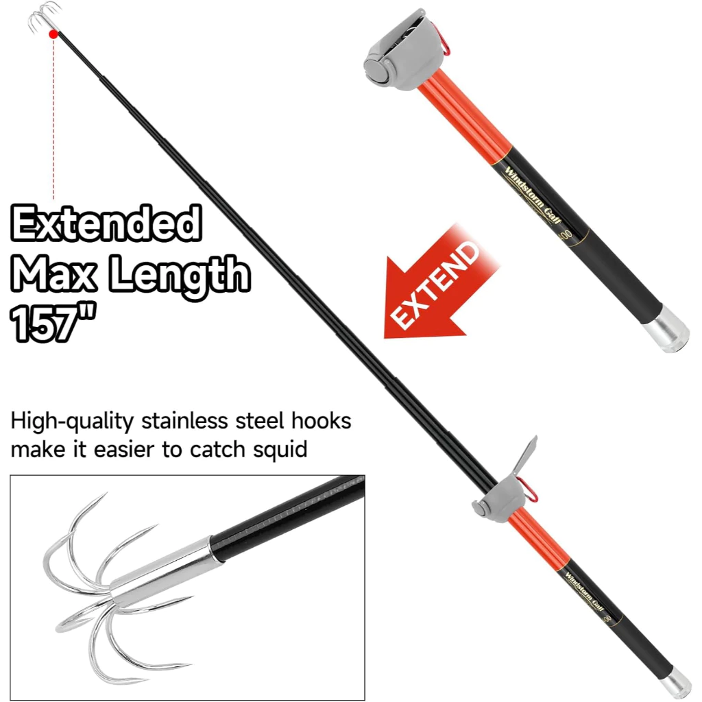 SANLIKE Vissen-Inktvis Gaff 3M - Fishing Rod Carbon Fiber recensie en prijs