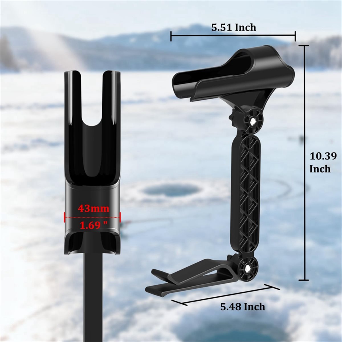 POPULAR-2 stuks verstelbare em - Fishing Rod Ice recensie en prijs