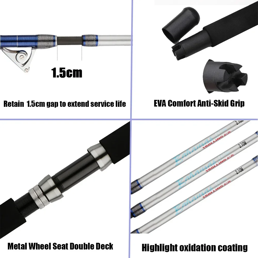1.98M 2.1M Zoutwater Spinning  - Fishing Rod Surf recensie en prijs