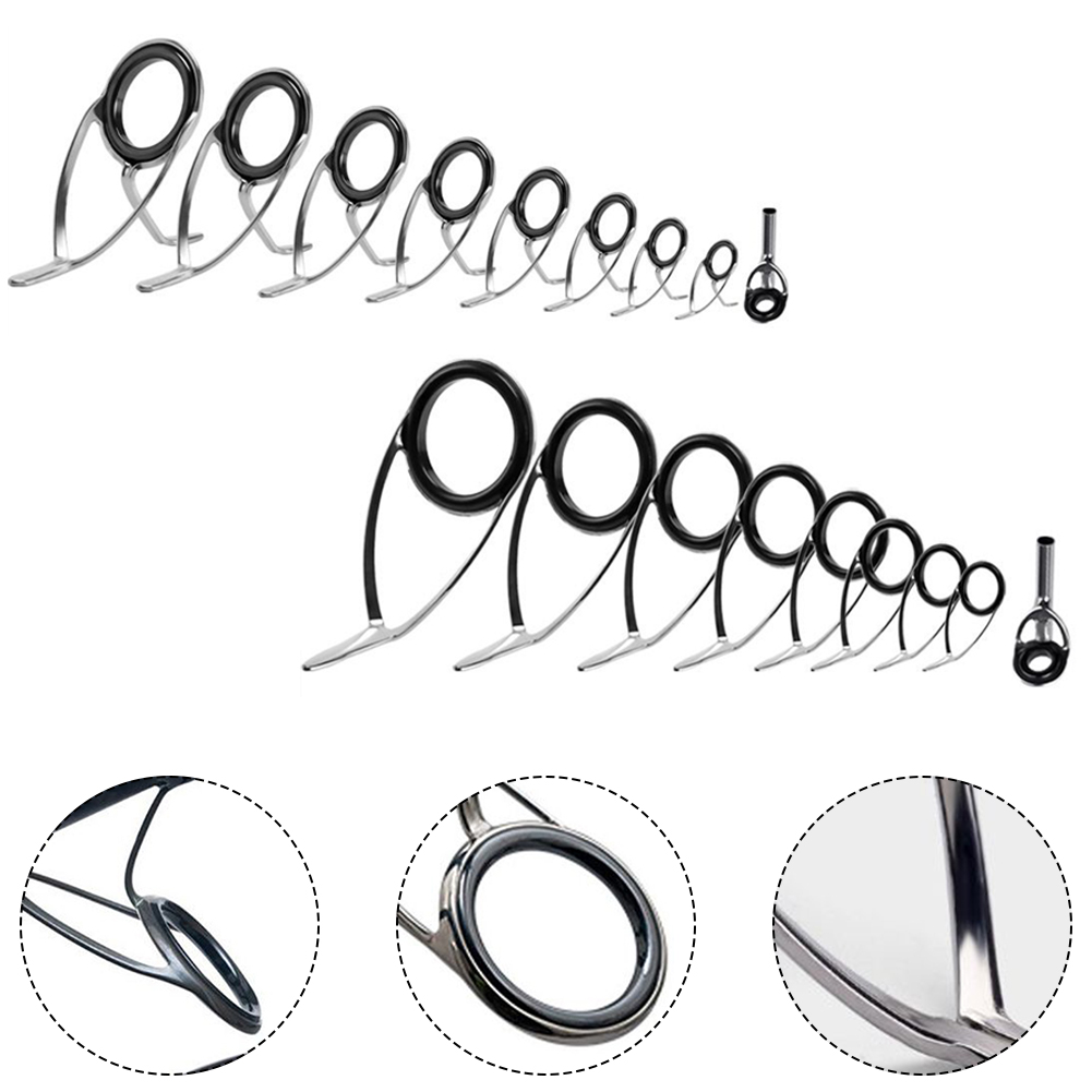 9 Stuks Hengel Geleider Kerami - Fishing Rod Tip Replacement recensie en prijs
