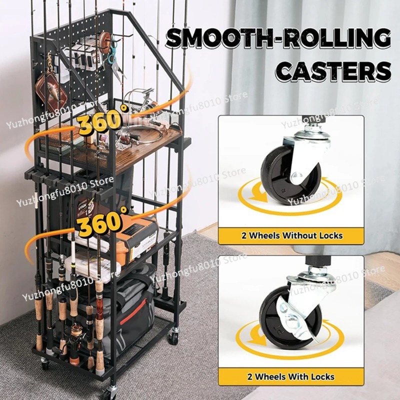 Visuitrusting-opbergrek, henge - Fishing Rod Rack recensie en prijs