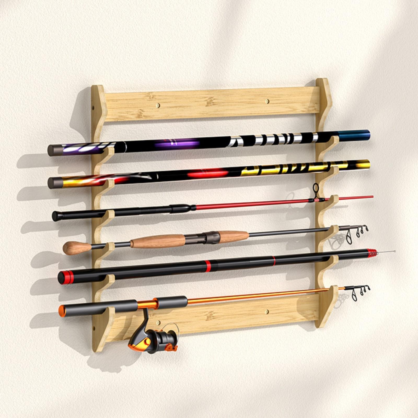 Bamboe hengelhouder wandbeugel - Fishing Rod Rack recensie en prijs