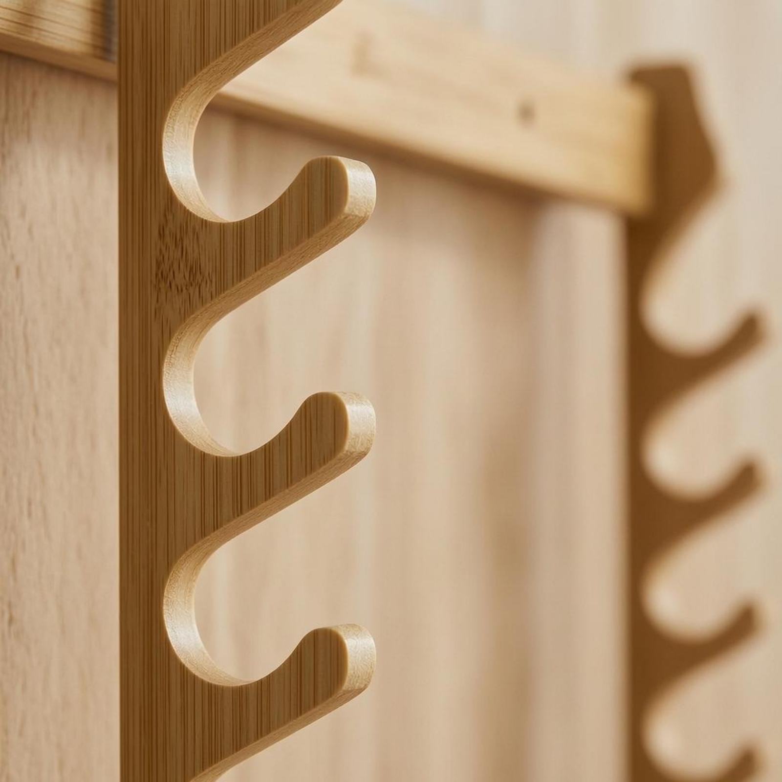 Bamboe hengelhouder wandbeugel - Fishing Rod Rack recensie en prijs