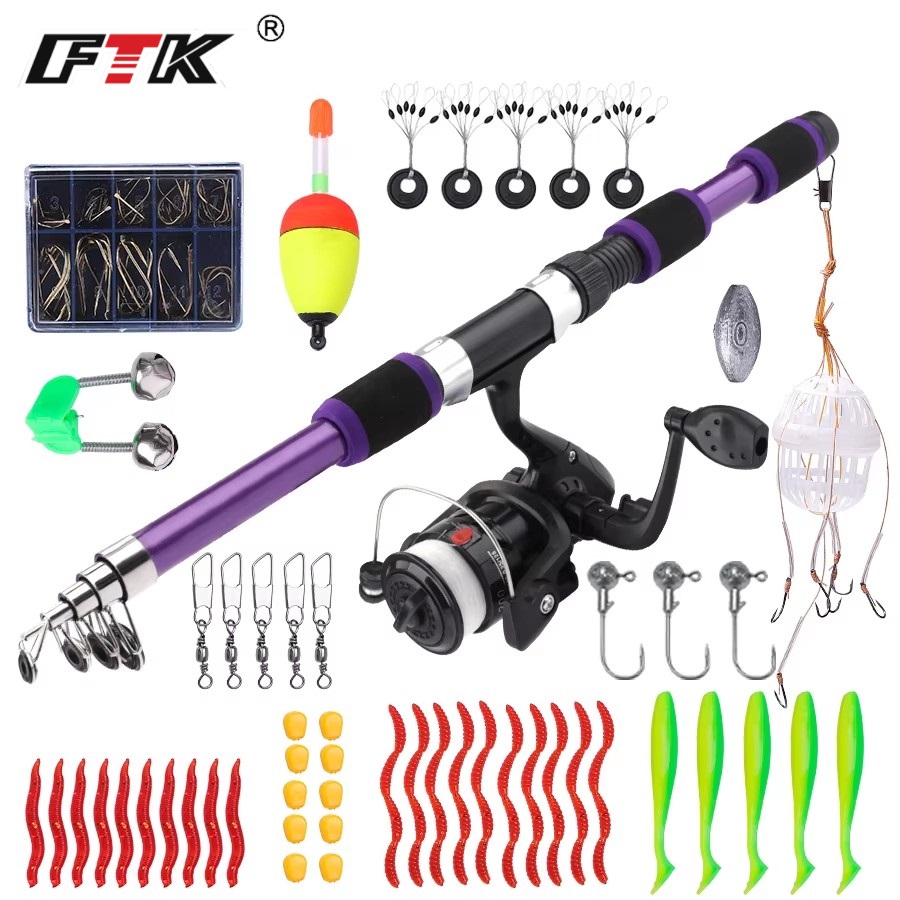 FTK 1,8 m draagbare draaiende  - Fishing Rod Carbon Fiber recensie en prijs
